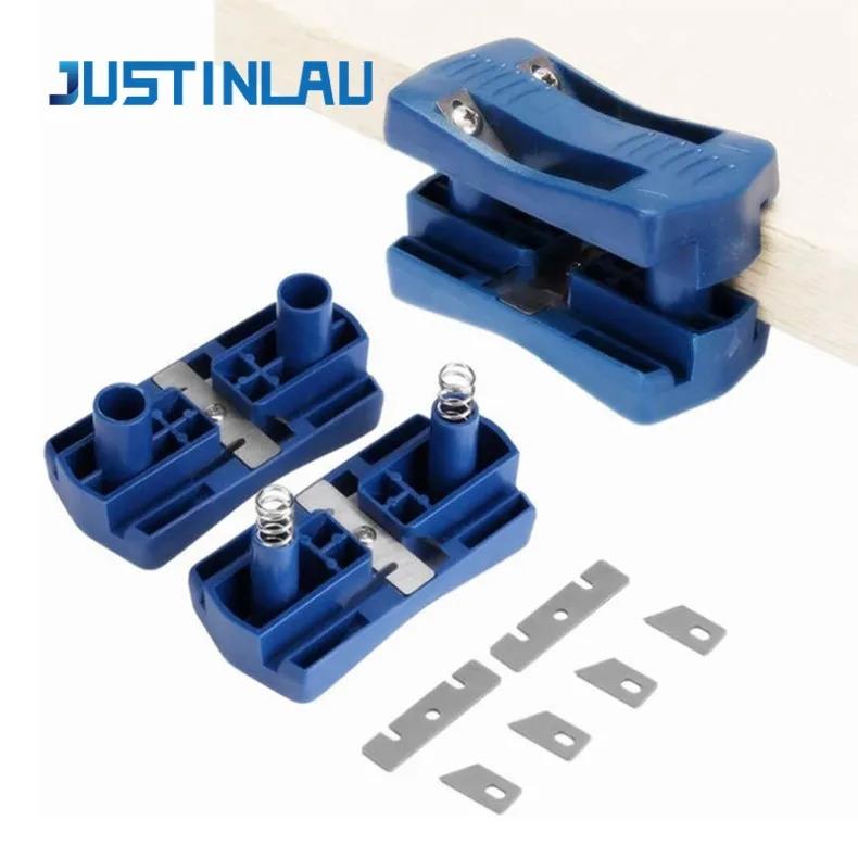 JUSTINLAU A Set of Manual Edge Trimmers Manual Woodworking Planers Edge Banding Strips Scraping Knives Woodworking Manual Tools