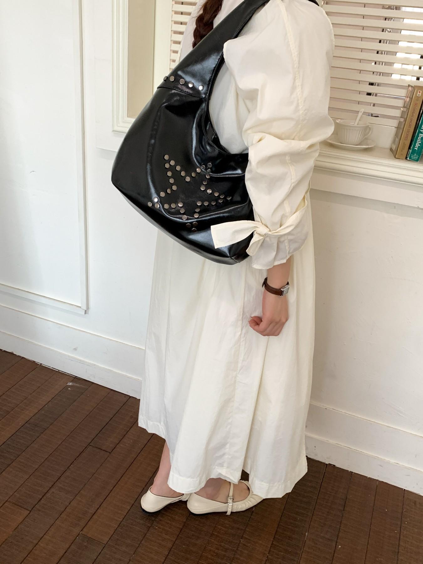 Trendy Star Stud Crossbody Shoulder Bag, Casual PU Material, Large Capacity, All-Season Fashion Accessory for Women, Travel & Daily Use