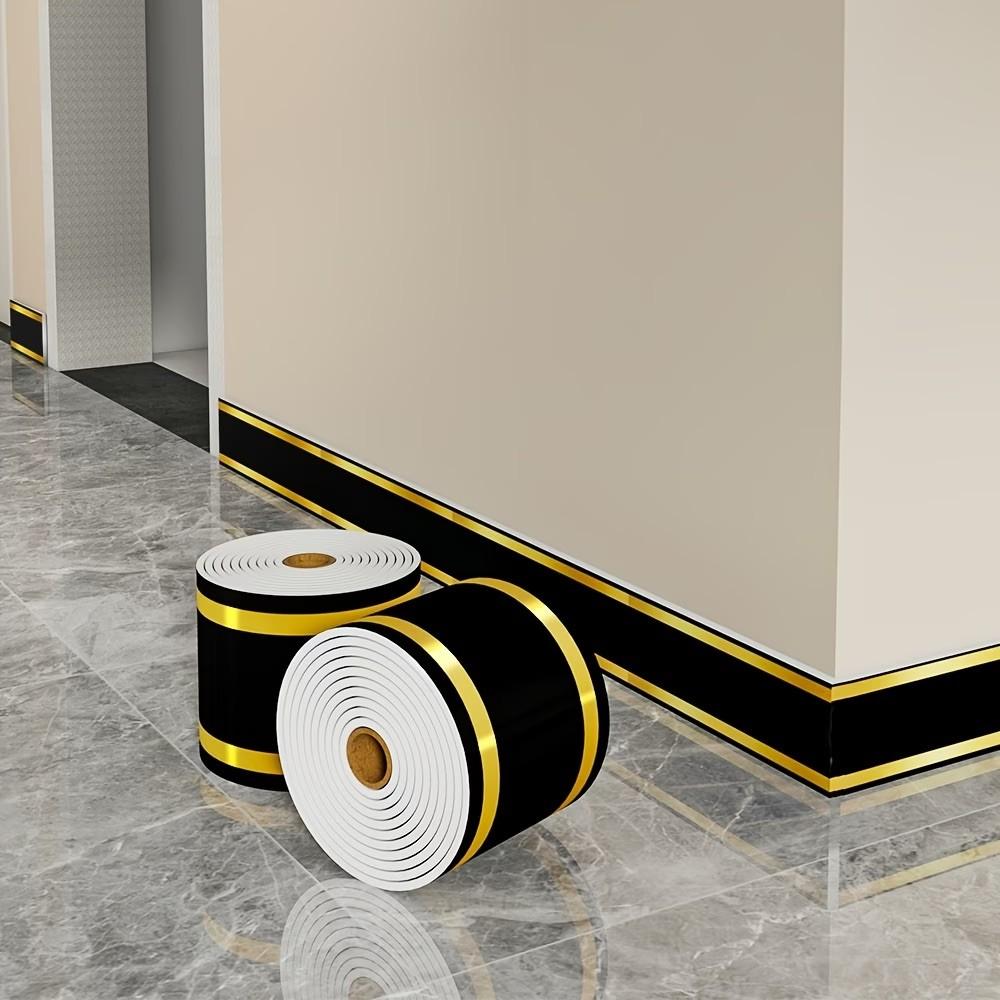 Thickened European Style Marble Wallpaper - Self-adhesive Removable Wallpaper, Gold Texture, Waterproof Wear-resistant Vinyl Material, 7ft x 3.94ft Luxury Marble Pattern, Suitable for Walls, Floors, Cabinets