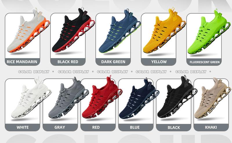 Men's Running Shoes Blade Tennis Walking Fashion Sneakers Breathable NonSlip Gym Sports Work Trainers,Knitted Mesh Breathable AndComfortable Platform Sneakers Runner Training Footwear Boy Athletic Closed Casual