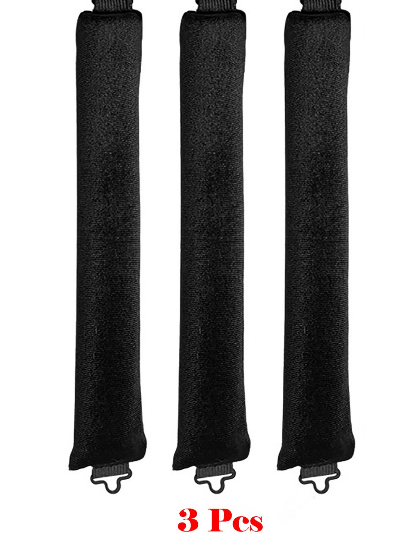 3 Piece No Heat Curling Iron Hooks Rubber Hair Roller Tool, Heatless Hair Curlers, Lazy Wave Curler for Sleep, Damage-Free Hairstyle Accessory