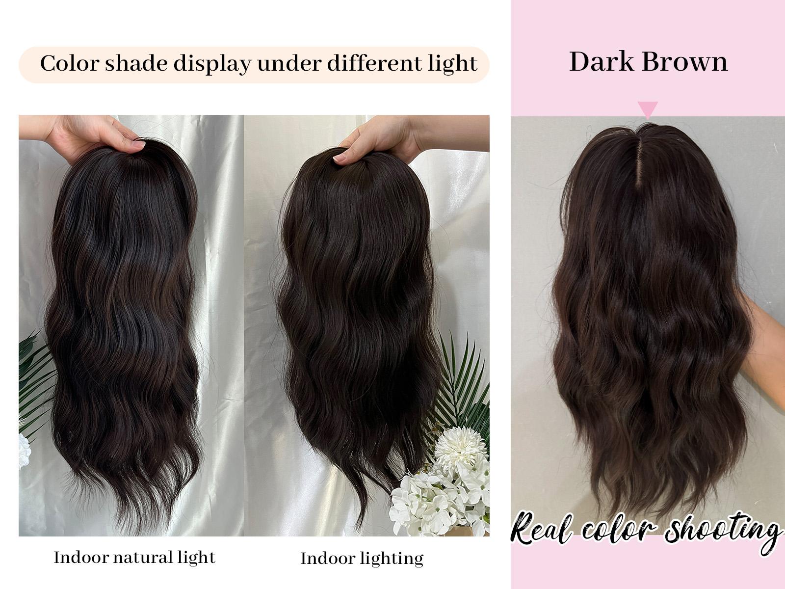 PANEWAY Hair Topper for Women - 16 Inch Curly/Wavy, Clip-In Instant Volume for Thinning Hair, 6.5’’x6.5’’ Base to Refresh Your Style with a Soft Look PANEWAY Hair Topper for Women - 16 Inch Curly/Wavy, Clip-In Instant Volume for Thinning Hair, 6.5’’x6.5’’ Base to Refresh Your Style with a Soft Look