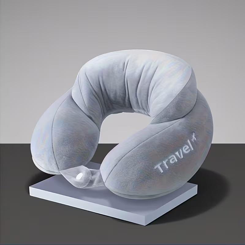 U-Shape Travel Pillow, Neck Support Memory Foam Cushion, Comfortable Car & Plane Sleeping Aid, Essential Travel Accessory