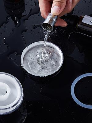 Filtered Shower Head with ON/OFF Switch, High Pressure Handheld Shower Head with 3 Spray Modes, Ghetto Showerhead, Buena Shower Head, Detachable Shower Head with Water Softener Beads