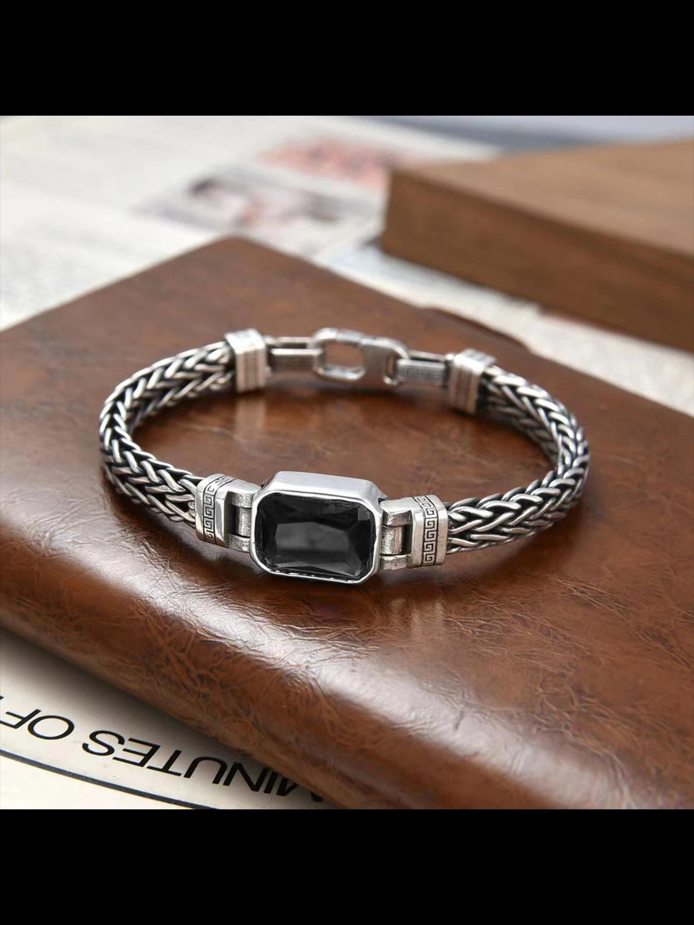 New Design Couple Handmade Woven Bracelet, Vintage Distressed Men's Fashion Jewelry, Unique Versatile Accessory for All Seasons