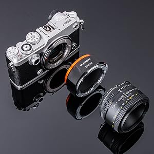 K&F Concept Lens Mount Adapter, Contax/Yashica (C/Y) Lens to Sony Alpha NEX E-Mount Camera
