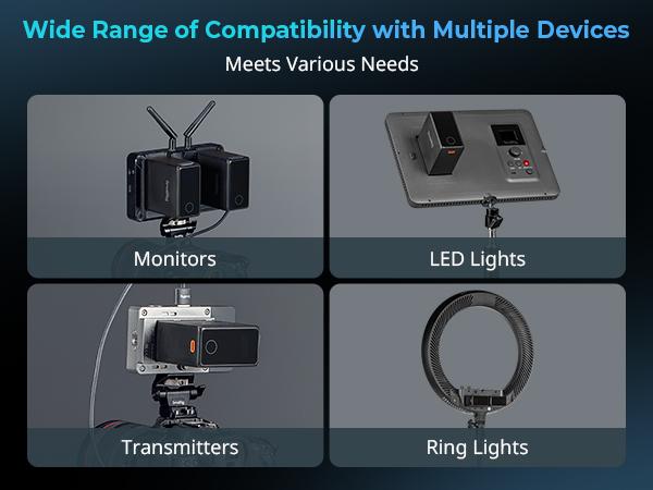 SMALLRIG NP-F970 Battery 10500mAh USB-C Replacement Battery for Sony NP-F970 F750 F550, PD 36W Fast Charging, 3.5H Full Charged, with OLED Screen for Monitor, LED Video Light, Camcorder, Black - 4469