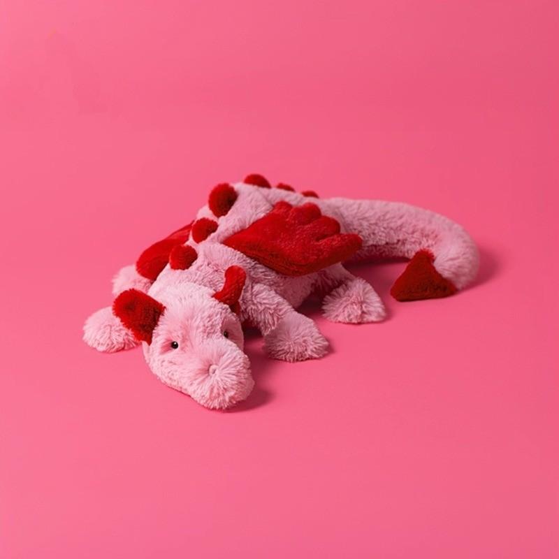 Heart Dragon Plush Toy, Soft and Cuddly Stuffed Animal, Perfect Gift for Kids, Birthday Present, Girls Party Favor