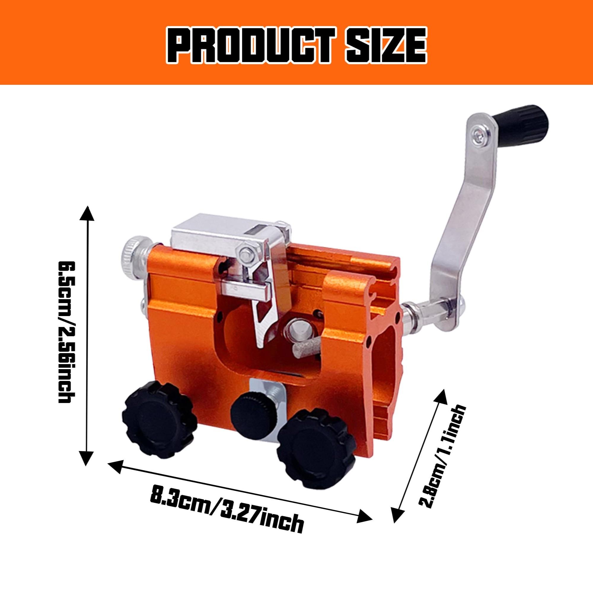 Portable Handheld Chainsaw Chain Sharpener, Manual Chain Grinder Tool, Convenient Home Use, Easy-To-Use Chain Sharpening Device