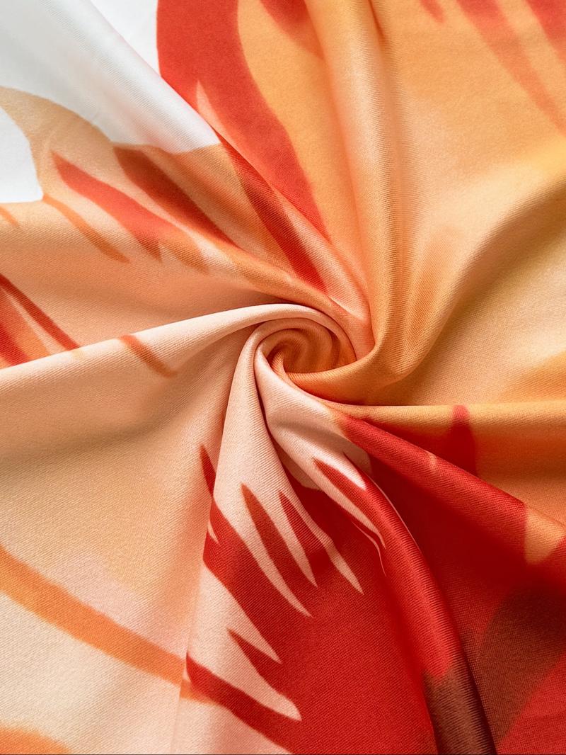 Women's Floral Print Tube Dress, Casual Strapless Long Dress for Summer, Fashion Women's Dress for Beach Holiday, Womenswear