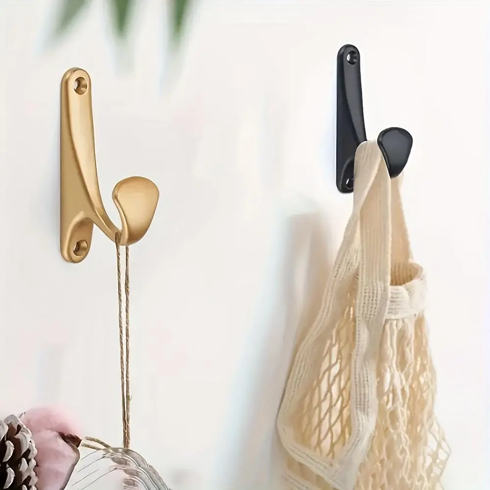 1/2pcs Clothes Hook Clothes Hook Hat Hook Door Rear Hook Clothes Hook Single Hook Wall Hook, Utility Hooks