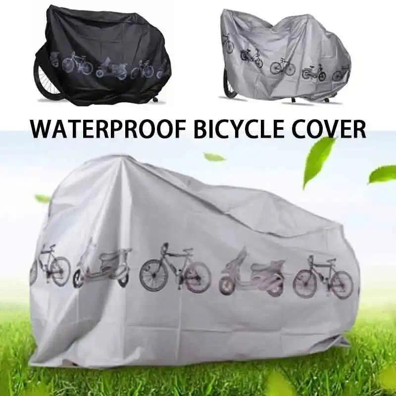 All-Weather Universal Bike Cover for Outdoor Storage, UV Protection Dust & Wind Resistant, Heavy-Duty Bicycle Shield Cover