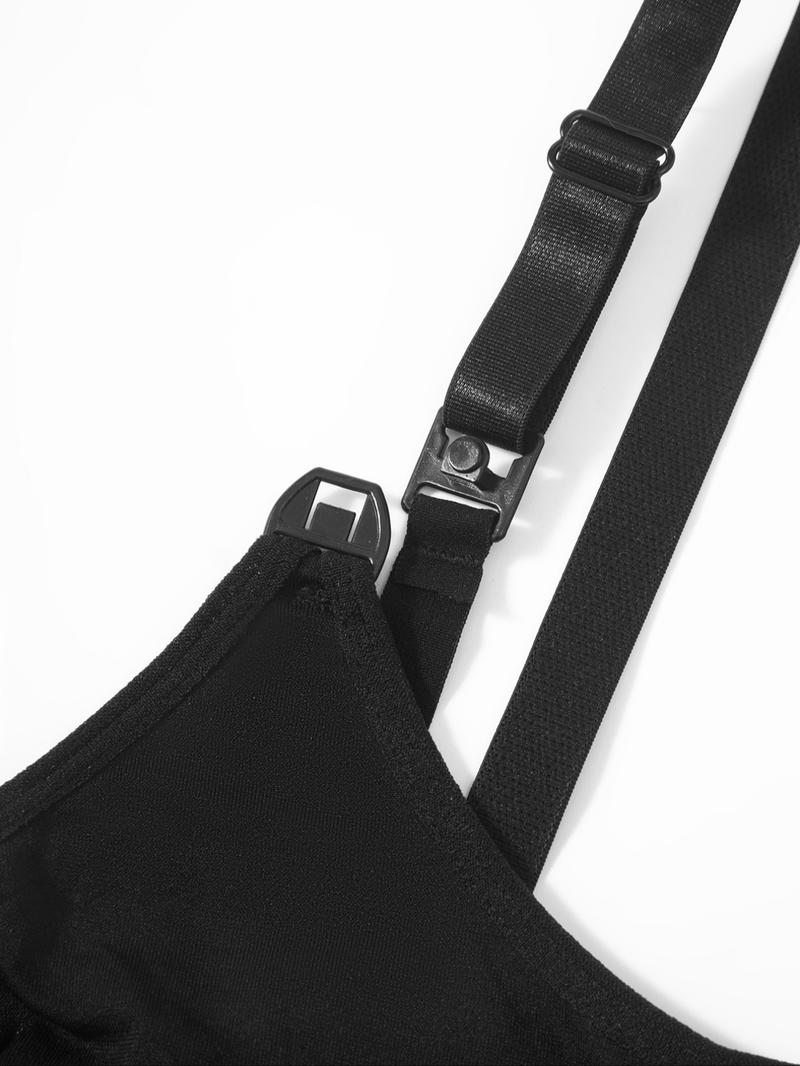 Women's Solid Color Nursing Swimsuit, Tummy Control Chest Support Postpartum Swimwear, Postpartum Outfits, Maternity Swimsuit for Summer Beach Holiday Vacation Pregnancy, Maternity Supplies