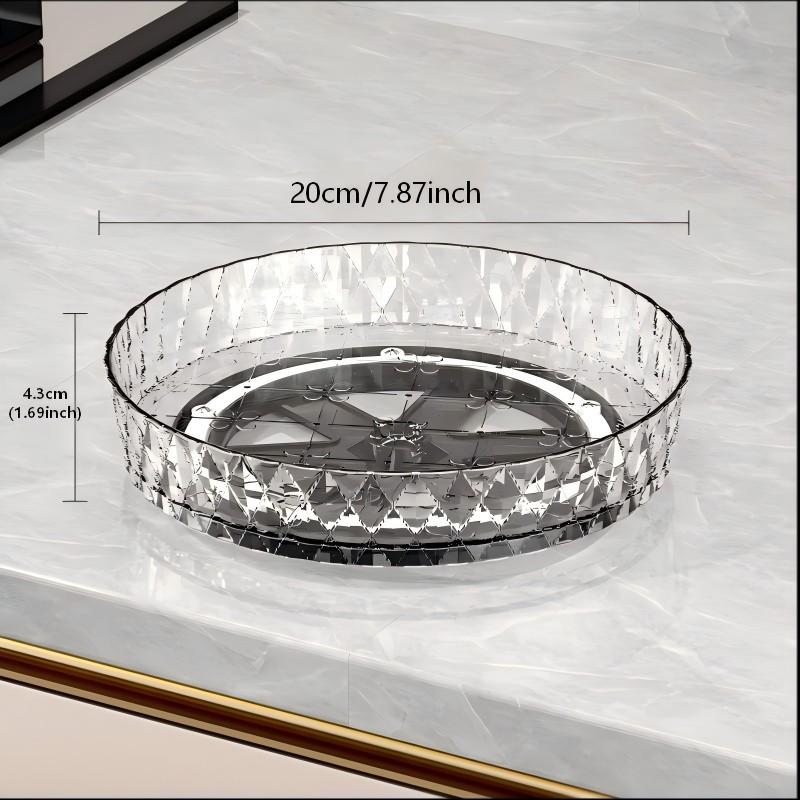 Rotating Storage Rack for Kitchen Countertop, Multi-Functional Rotating Tray, Spice Organizer, Living Room Desktop Storage Tray