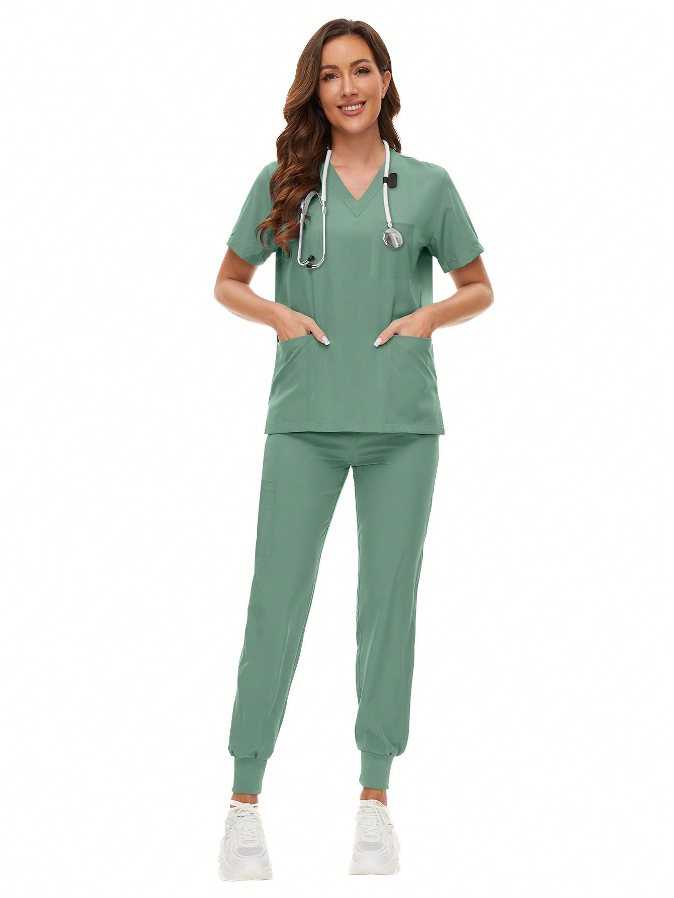 Scrubs Women Nursing Beauty SPA Uniforms Pet Clinic Store Veterinary Dentistry Work Clothes Set High-Quality Nurse Uniform