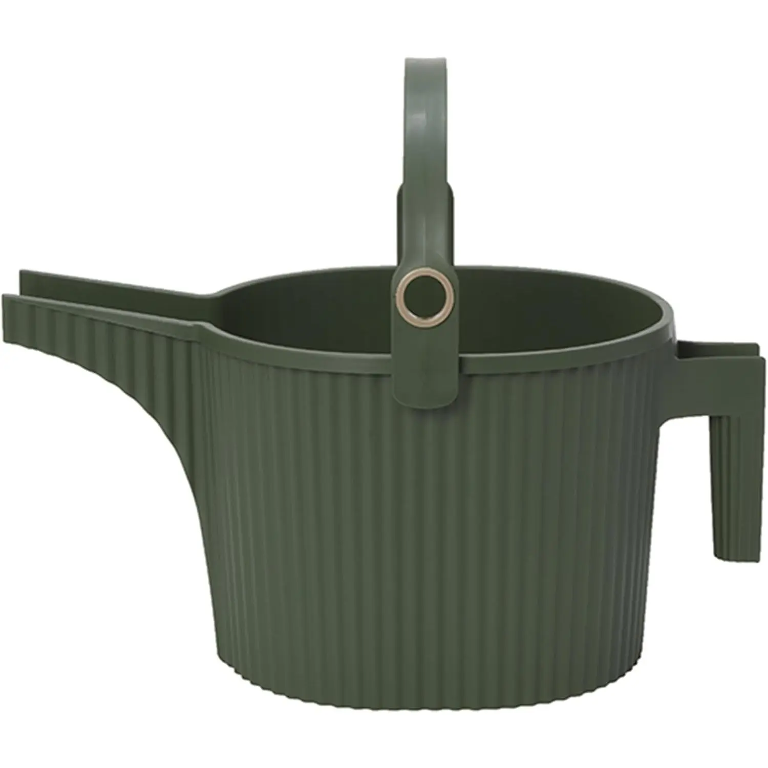 Large Watering Can with Widened Spout | 5 L Plant Watering Can for Indoor and Outdoor Plants, Hands-Free Filling, 15" × 7.2", Garden Green