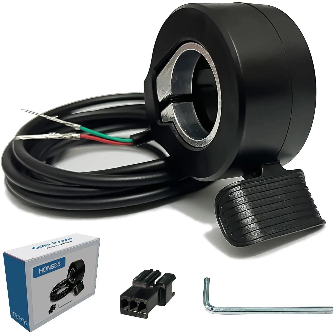 Thumb Throttle Ebike: Electric Scooter Throttle, Ebike Throttle, 7/8inch (22mm) Thumb Throttle Speed Control, 12V-72V Universal Controller for E-Bike Electric Scooters