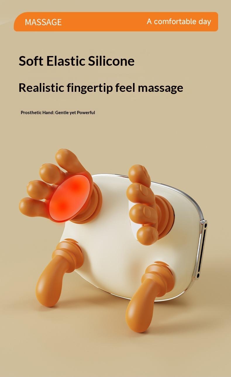 2026 upgraded shoulder and neck massager with heating function — wireless 3D kneading and deep tissue therapy technology, includes a remote control for easy operation, lightweight and portable, ideal as a gift.