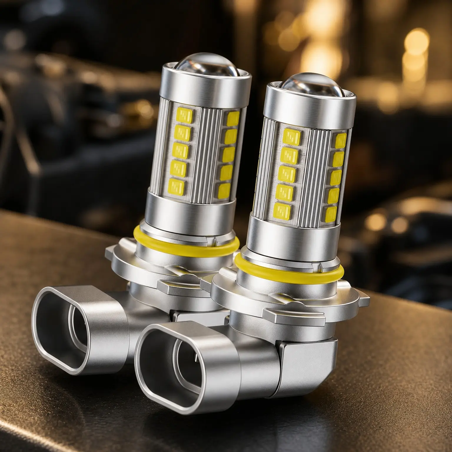 9145 9140 H10 LED Fog Light Bulbs, 6500K Cool White CSP LED Fog Lights, True 1:1 Mini Size Replacement Fog Bulb, 360° Full Illumination, Plug and Play, Pack of 2Gift