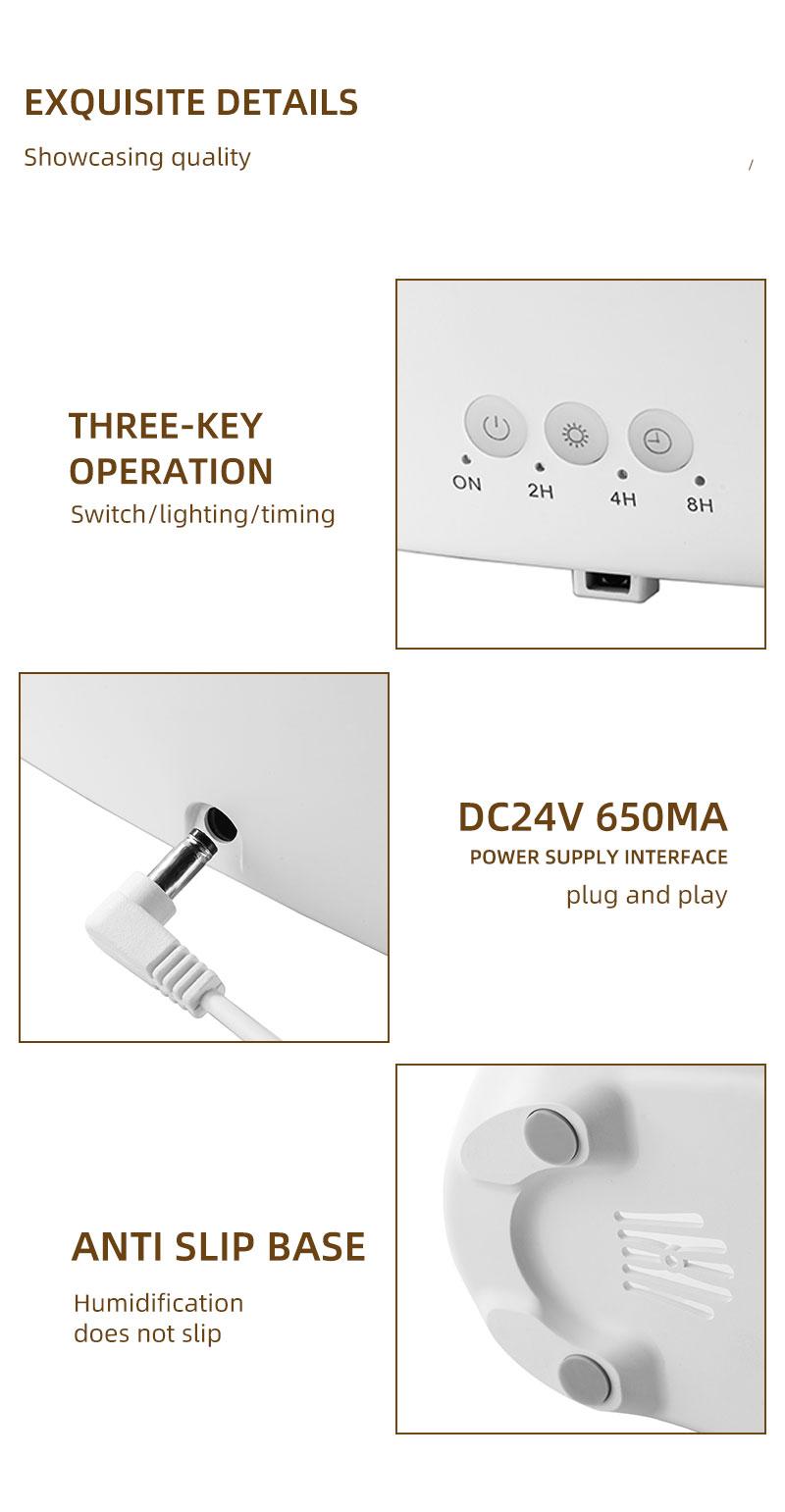 Aromatherapy Machine Desktop Essential Oil Diffuser with Remote Control, Water Drop Humidifier, Large Fog Feature, Three Speed Timing Aromatic