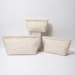 Tote Purse Insert Handbag Organizer Shaper Handbag Liner Bag Bag Divider Organizer Insert (L-With Zipper)