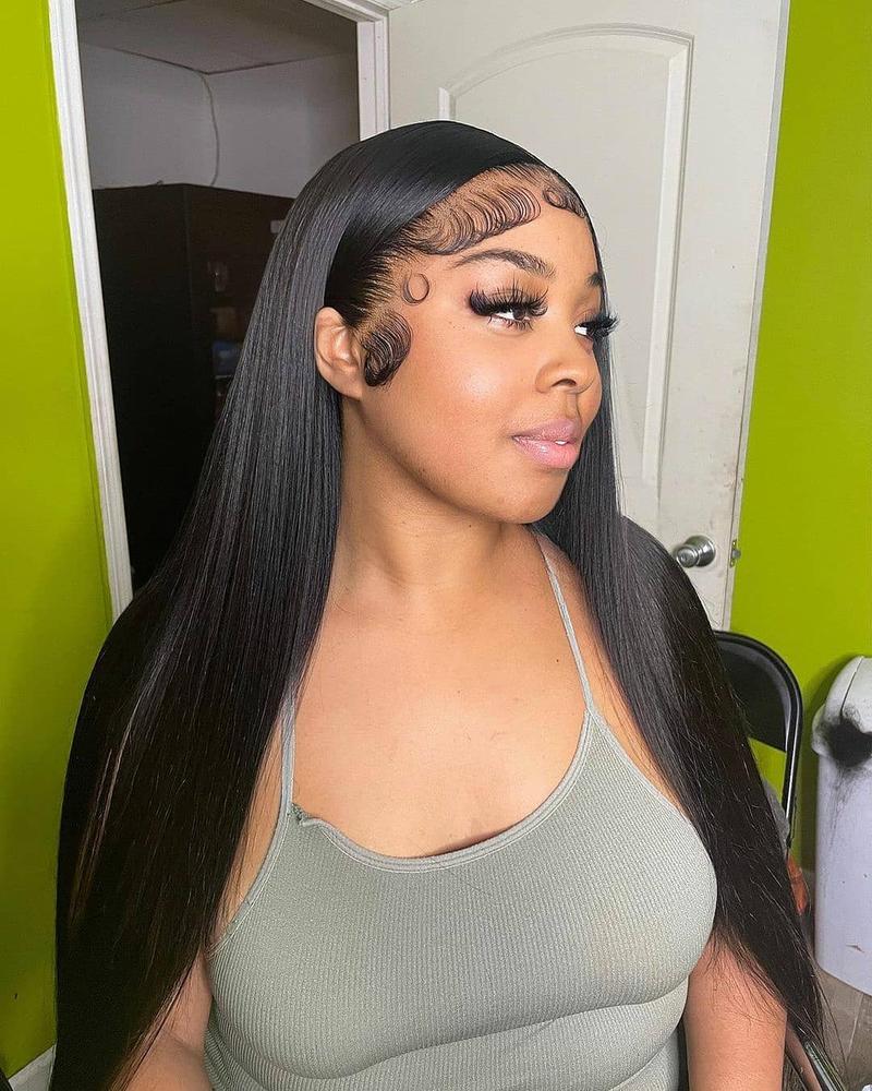 Straight 13x6 HD Lace Frontal Human Hair Wig Brazilian Glueless Human Hair Wigs For Women 13x4 Lace Front Wig Pre Plucked 200% Density Coriianabeauty