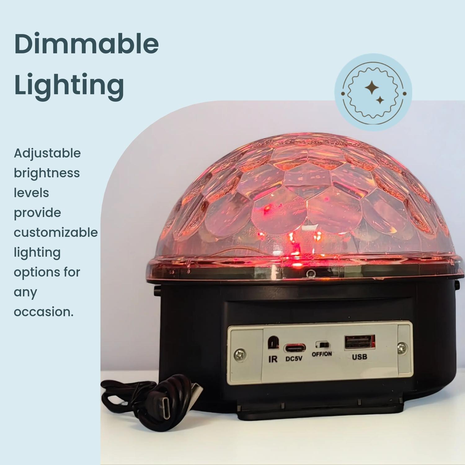 Disco Stage Star Projector Galaxy Night Light with Bluetooth-compatible Speaker, Remote Control, Dimmable, Perfect Gift for Kids and Adults