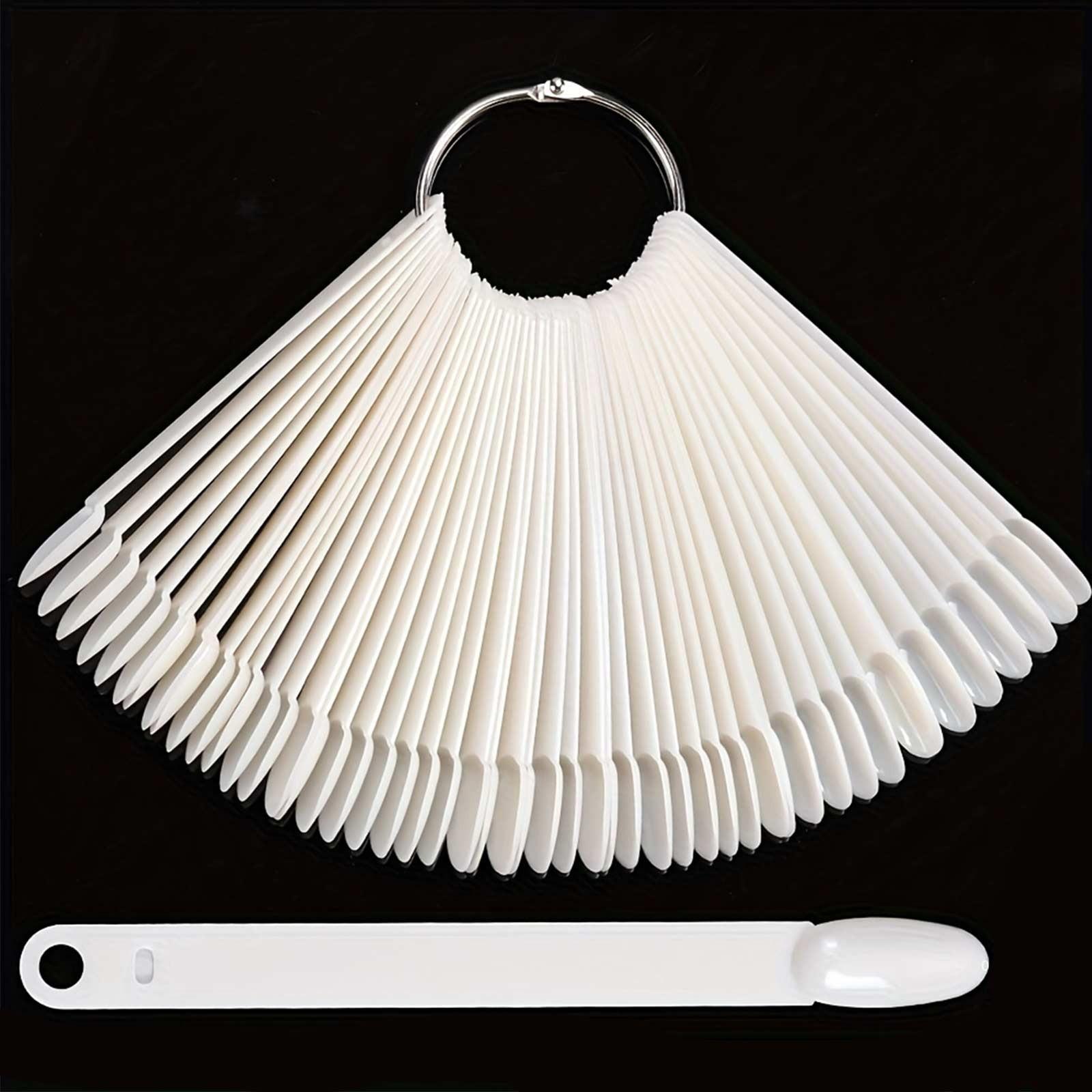 CyrilynnsNails New 50PCS Nail Products Nail Fan Card Polish Card Nail PolishPractice Polish Color Plate