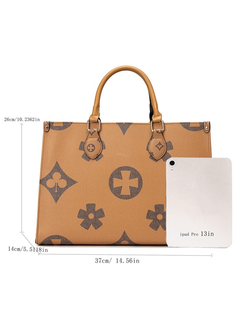 Women's Large Capacity Office Tote Bag, Commuter Tote Bag, Computer Bag, Casual Slanted Shoulder Bag, Versatile Holiday Style Messenger Bag onthego