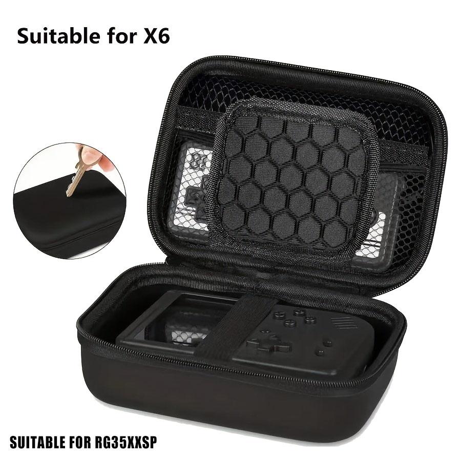 2025 New Durable Game Console Storage Bag for RG353V/RG35XX/RG353VS/X6/R36S/K36, Handheld Game Console Protective Organizer, Stylish & Portable Carrying Bag for Gaming Enthusiasts, Suitable for Outdoor Traveling Camping(Box Only)