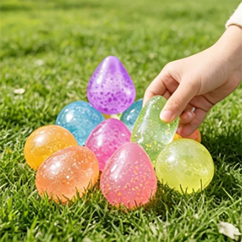 Blind Box Random Color Style Creative Stress Relieving Sensory Toy Set, 7-Piece Set Squishy Fidgets Sensory Stress Squeezing Toy, Soothing Anxiety, Dreamy Water Drop/Octopus/Shell/Amphibious Soft Shell Toy Ball