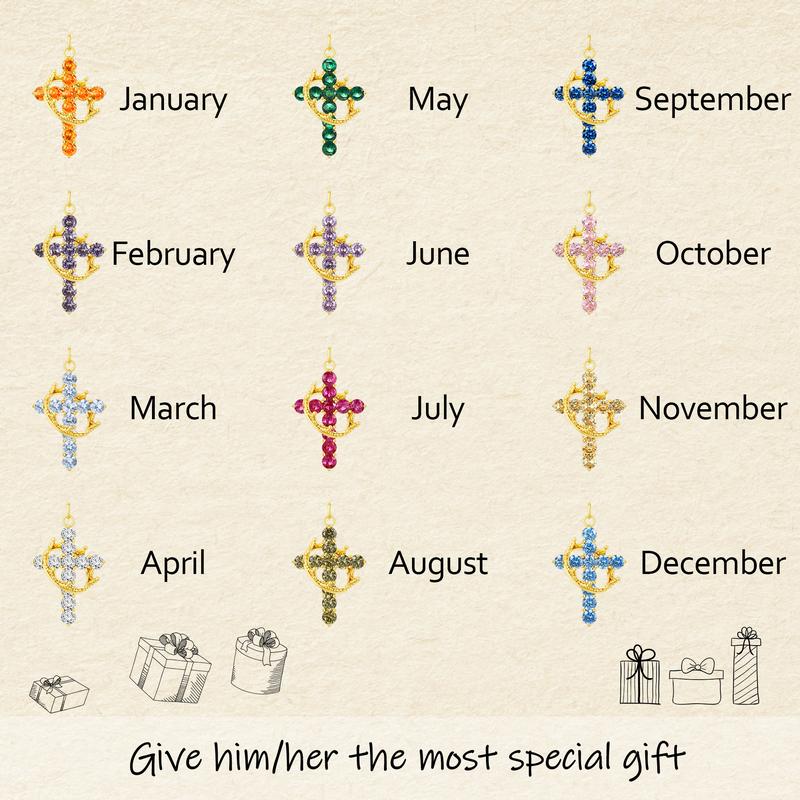 Tewiky Colorful Simple Crown & Cross Pendant Choker Necklace For Women & Men & Girls Pretty Crown Cross Necklace For Daily Party Clothing Decor Trendy All-match & Exquisite Jewelry For Mother’s Day Gift