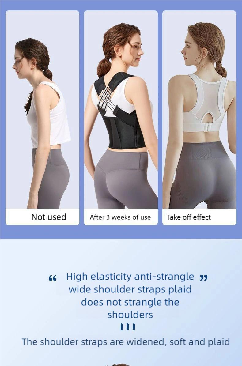 Neck Pain Relief Anti Hunchback Brace Adjustable Back Support Posture Corrector Ergonomic Spine Alignment Device Upper Back Pain Relief for Sitting Work Home Study Hunchback Prevention