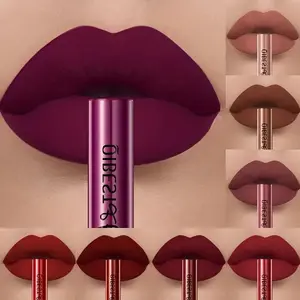 Matte Velvet Lip Gloss 24 Colors, Long-Lasting Non-Sticky Lip Color, Available in Blue