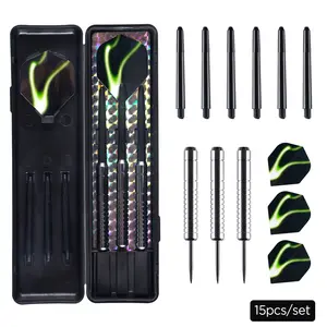 21g Hard Steel Tip Dart Set, Competition Training Darts, Imitation Tungsten Darts, Suitable for Hemp Target and Velvet Target
