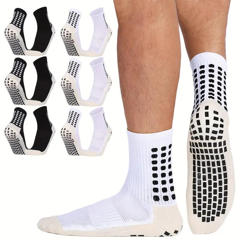 1 Pair/3 Pairs Outdoor Sports Soccer Socks for Men and Women, Non-slip Breathable Socks Grip Socks Athletic