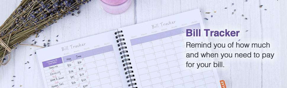 Soligt Monthly Budget Planner Book (Undated) with 12 Pockets for Income, Debt, Saving, Expense and Bill Tracker Organizer, Spiral Design gsm thick Paper Stationery, Efficient Finance Organizer Notebook