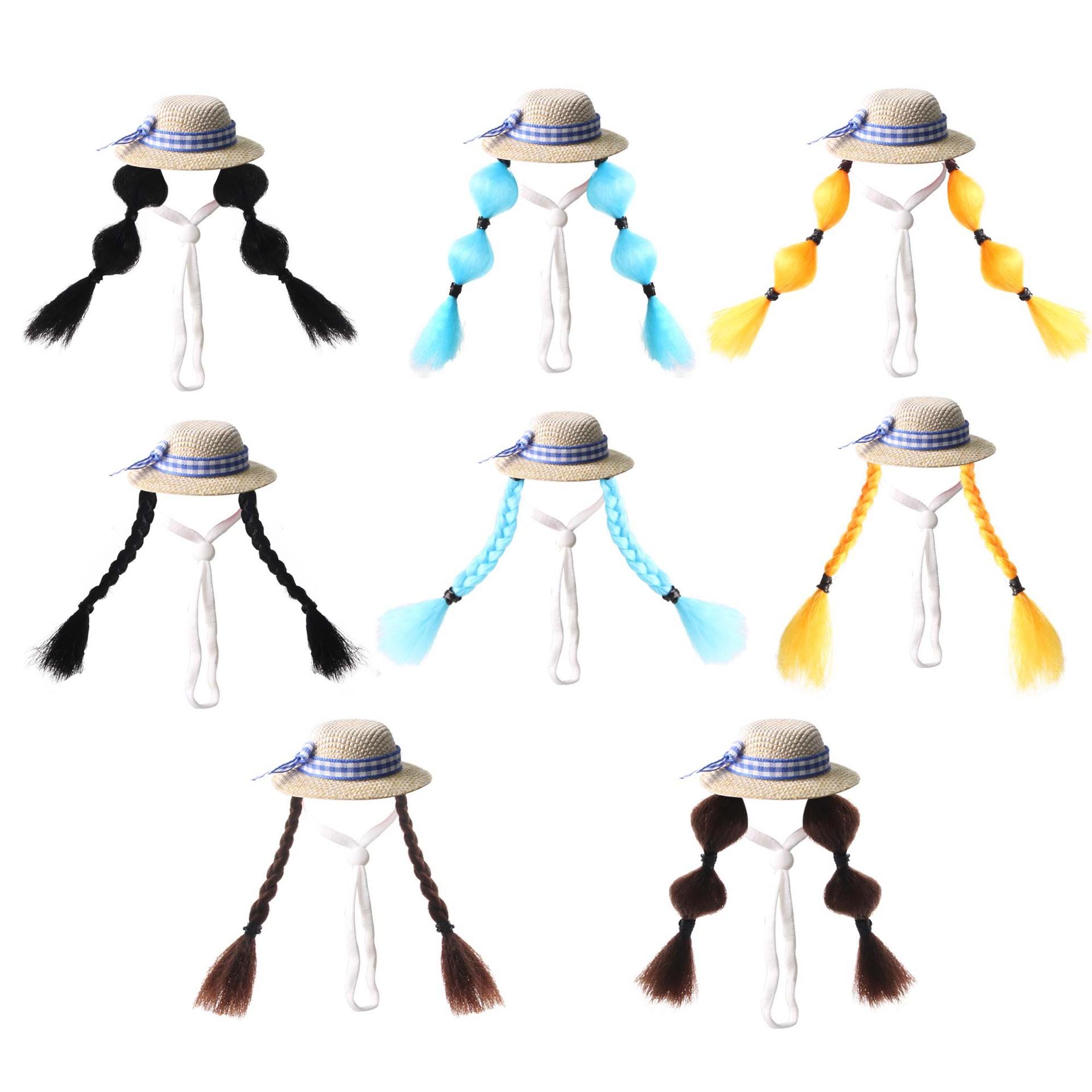 Pet decoration hamster hat, golden hamster decorative wig hat, parrot small hat, budgerigar and cockatiel small pet accessories DIY Metal Cat Playpen with Skylight Multi-Level Rabbit Hutch Run