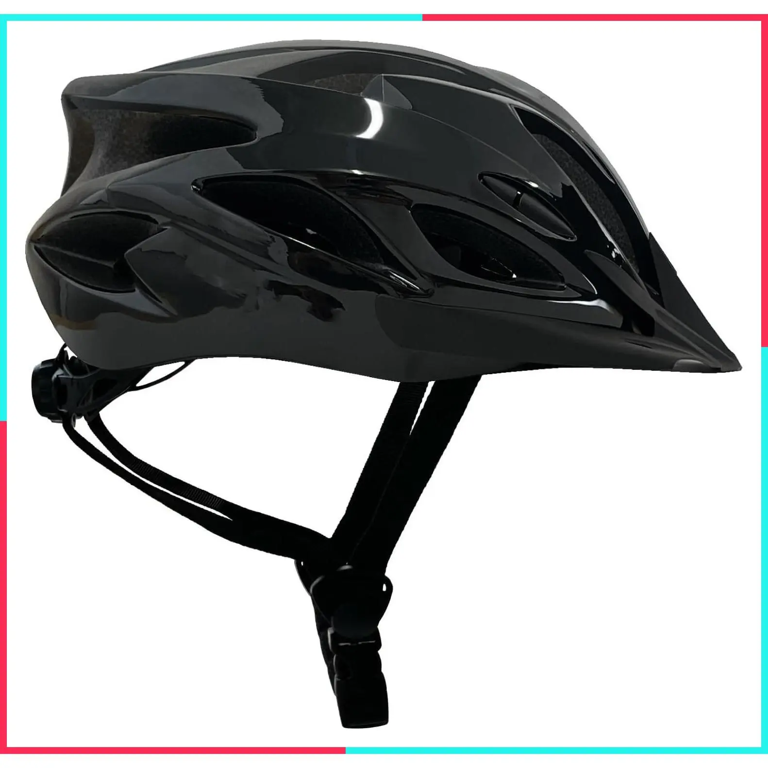 Lightweight Adjustable Adult Bike Helmet with Pads & Visor - Premium Airflow Unisex Cycling Helmet for Men & Women, 58-61 cm Fit