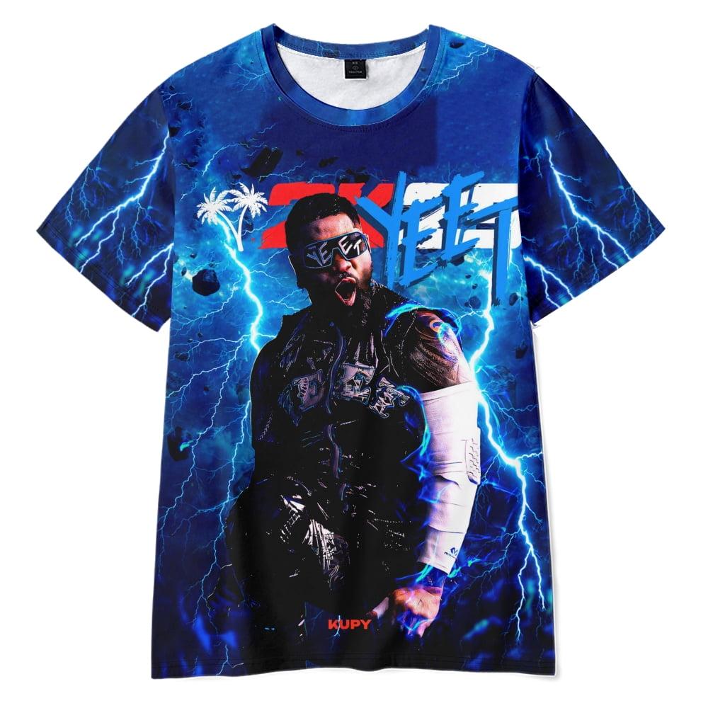 Wrestler Men's T shirt Jey Uso Yeet 3d Print T-shirt Men Women Fashion Short Sleeve Tops Tees Sports Tshirt Y2k Clothing
