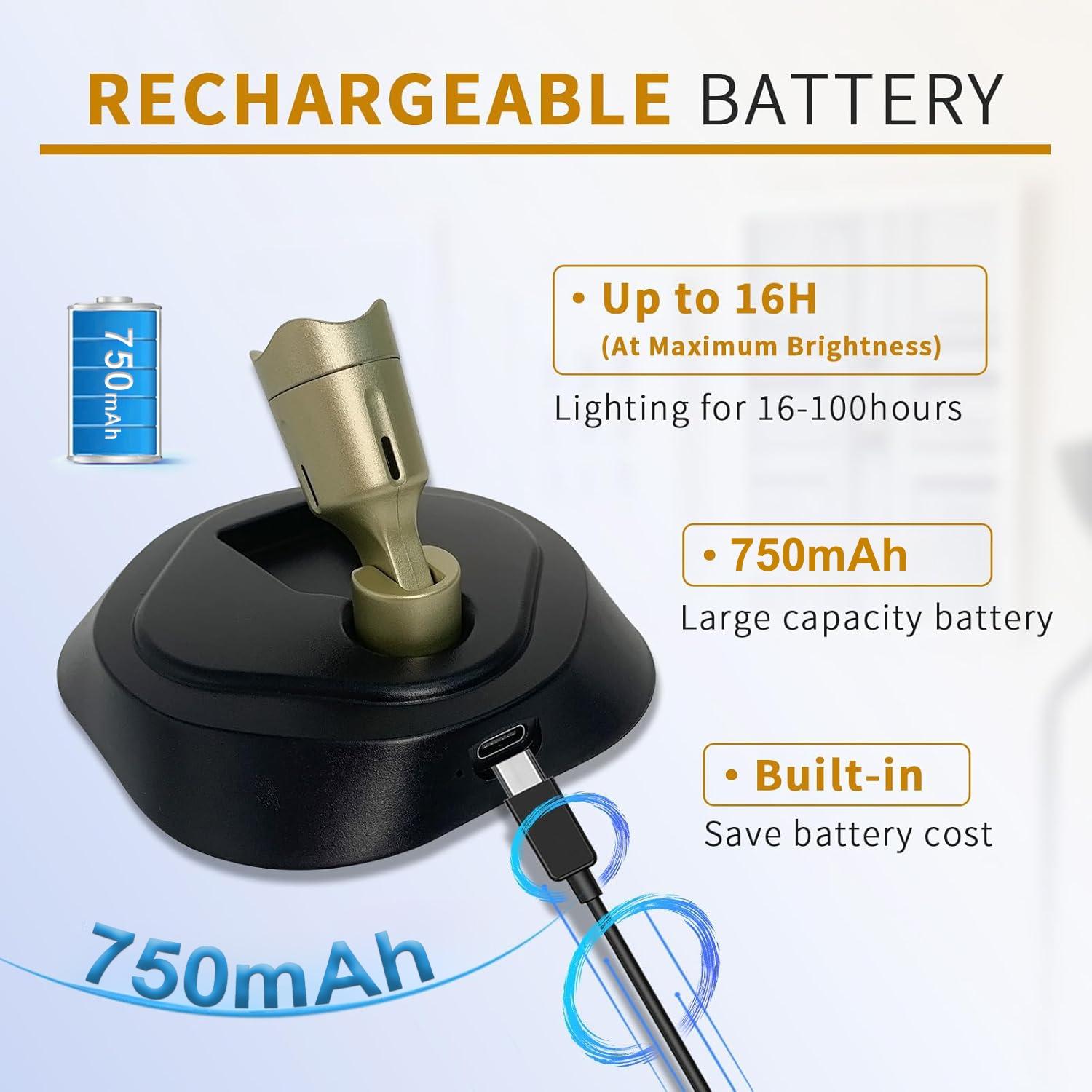 LED Wireless Spotlight with Remote Control, Rechargeable Indoor Light, Adjustable Color Temperature, Timer, Suitable for Cabinets and Wall Lights, LED Mood Light