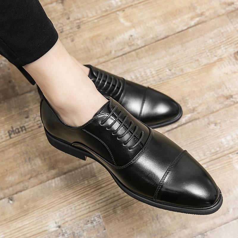 Men's Luxury Business Oxford Shoes, Smoke Color, Handmade Pointed Toe Formal Dress Shoes, Elegant Footwear for Professional Occasions
