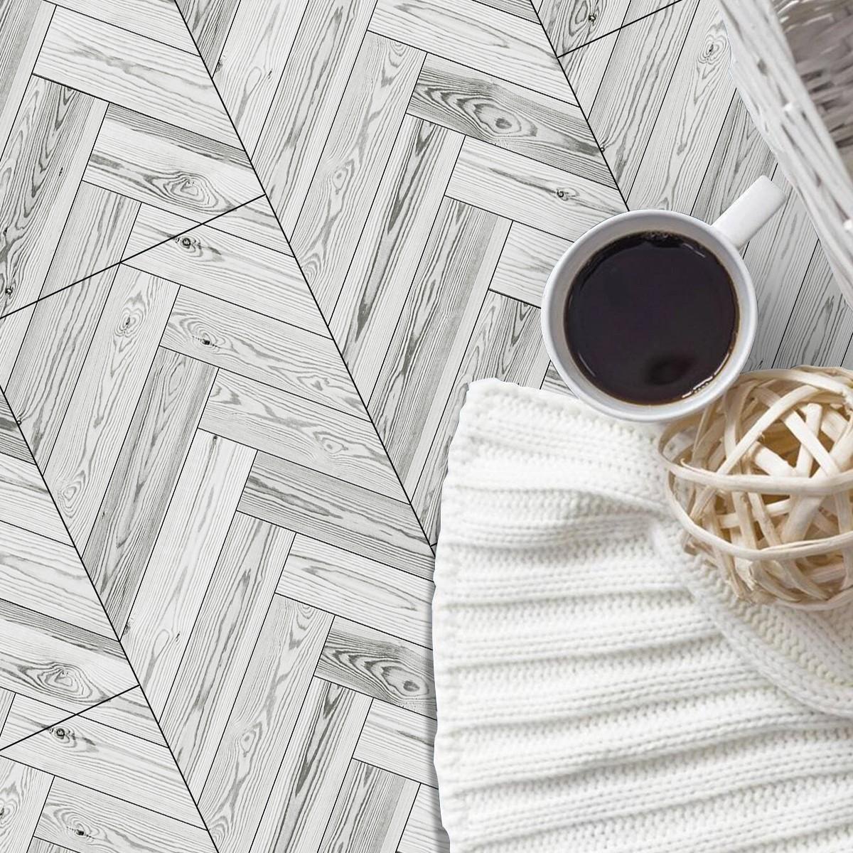 5/10/20 pcs Classic Wood Grain Floor Tile Sticker,Waterproof and splash proof self-adhesive Floor Sticker, 5.91 * 15.75 Inches,For Kitchen, Bathroom And Living Room Decoration