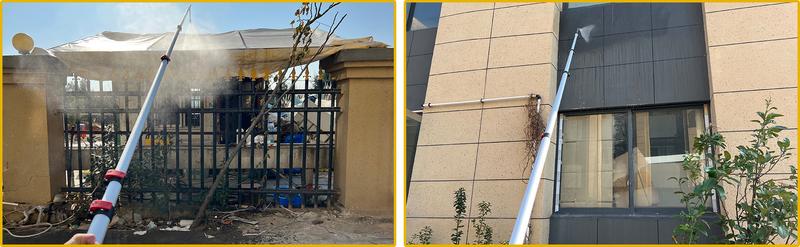 M MINGLE Telescoping Pressure Washer Wand, 20 Feet Aluminum High Power Washer Telescopic Spray Wand with 2 Extension Wands, 5 Spray Nozzle Tips, 2 Couplers and Support Belt, 4000 PSI