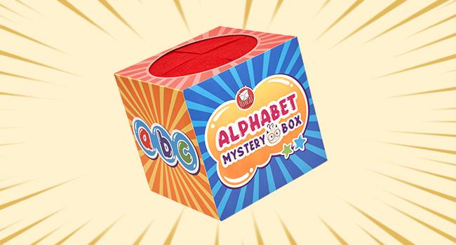 JoyCat Alphabet or Themed Mystery Box Toy, Letters Sorting Matching Game Activities, Montessori Sorting Toys with Sensory Play Box, Preschool Learning
