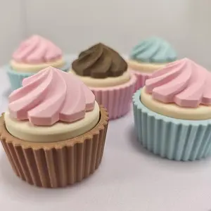 3D Printed Cupcake Clicker Stress Relief Fidget Toy, Sports & Outdoor Accessory, Home & Office Desktop Decor Ornament