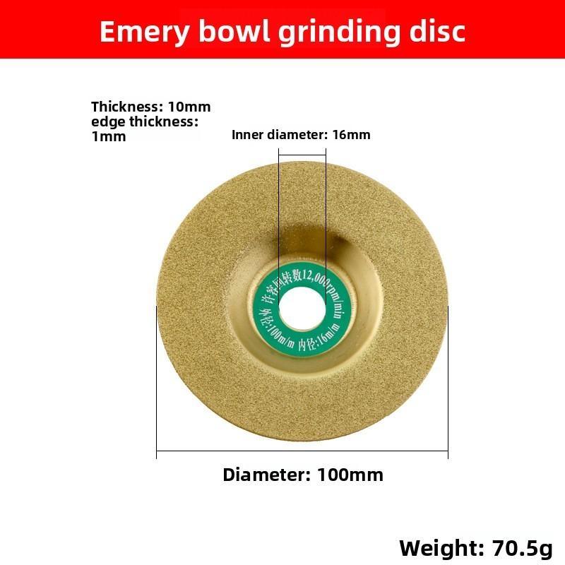 Diamond grinding disc for tile polishing, brazed glass cutting disc, jade polishing angle grinder polishing disc