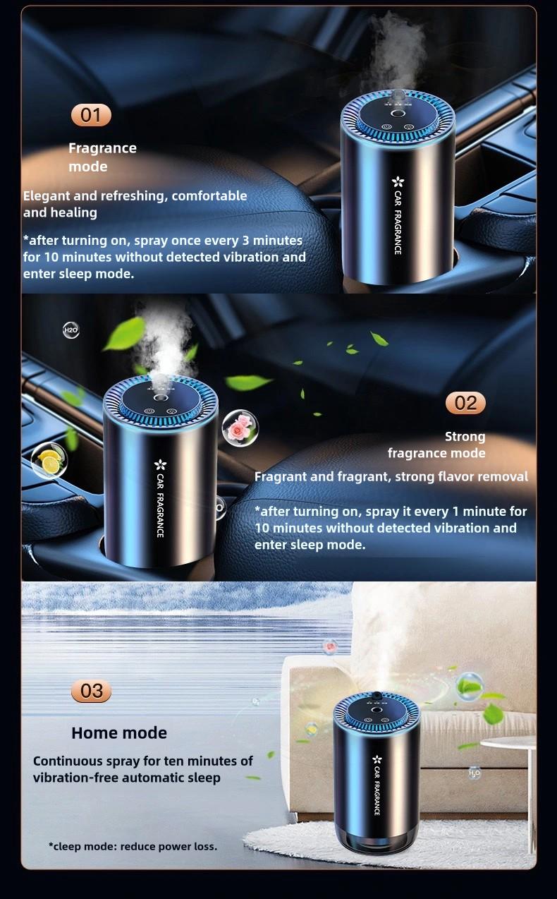 Car interior aromatherapy machine - Home Aromatherapy Oil Diffuser-fragrance aroma diffuser - air freshening and purification - breathing atmosphere light effect - starry sky light effect - with multiple modes to switch Adjustable Car fathersdaygift