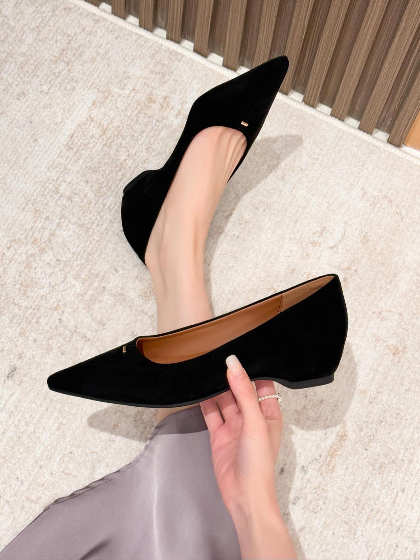 Women's Pointed Toe Flat Shoes, Elegant Textile Upper, Medium Width, All Season Fashion Sneakers, New Style Casual Footwear, Walking Shoes, Flats Shoes