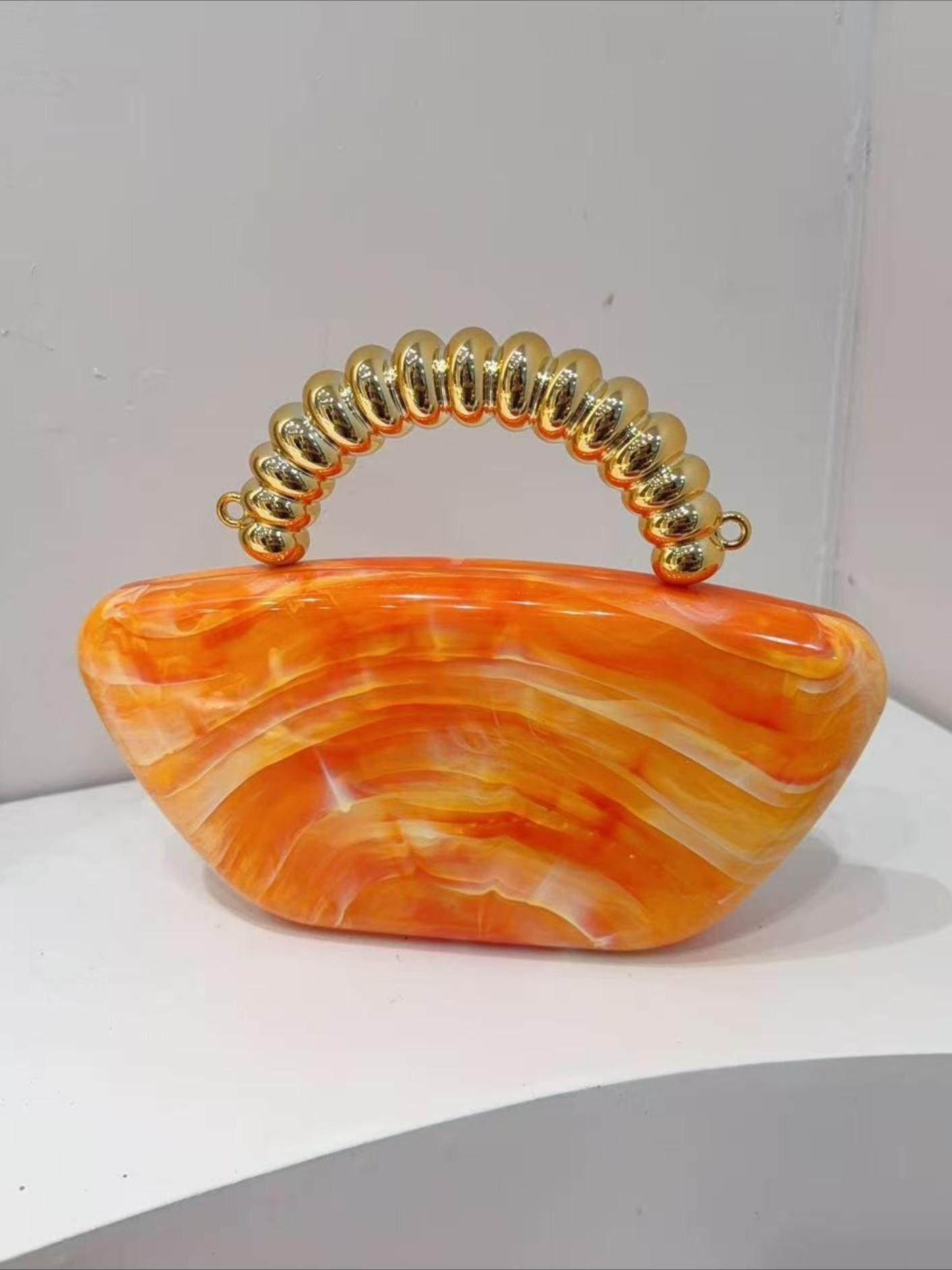 2026 New Marble Pattern Evening Bag for Women, Vintage Elegant Clutch Purse, Trendy Party Handbag, Fashion Crossbody Tote for Wedding Banquet